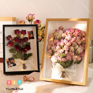 Creative Rose Dried Flower Picture Frame Three-dimensional Hollow