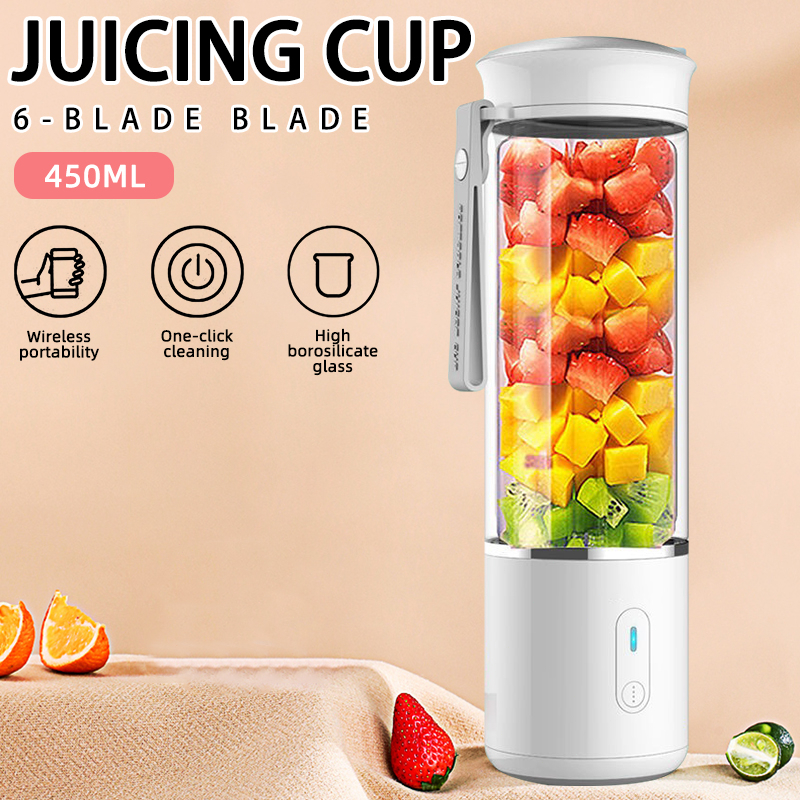 Portable Blender Tumbler Wireless, Electric Mini Blender Fruit Juicer