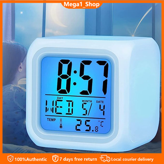 Personalised MINECRAFT Digital Alarm Clock/ LED Night Light Bedside Clock  Room