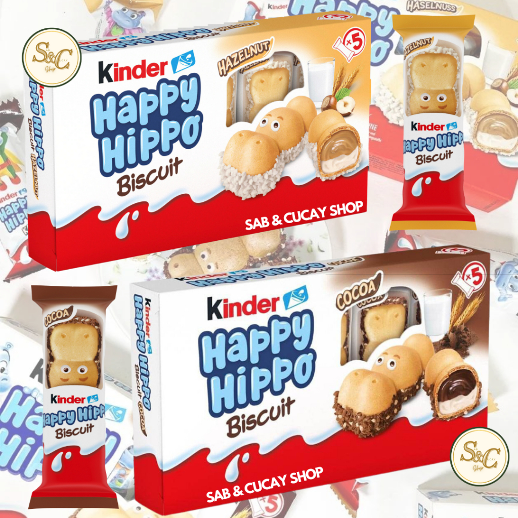 Kinder Happy Hippo Kakao Hazelnuts Wafer Biscuit Shopee Philippines 3059