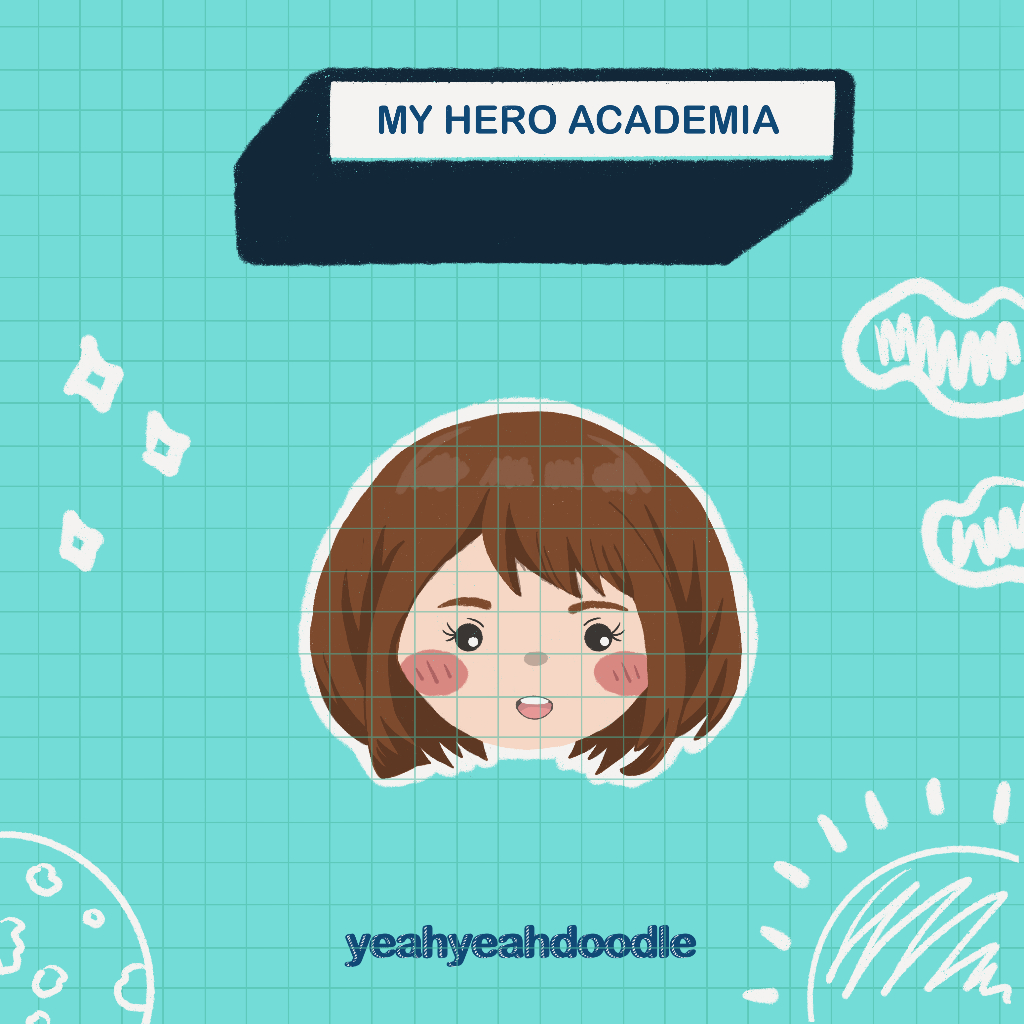 Uravity Ochaco Uraraka Sticker | My Hero Academia | Chibi Art Style Die ...