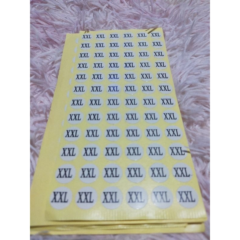 PC.PH SIZE TAG/ LABEL STICKERS PER SHEET(66pcs) | Shopee Philippines