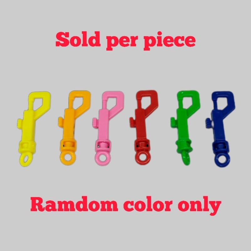 Bird Cage Lock (sold per piece) Plastic or Metal Spring Hook | Shopee ...