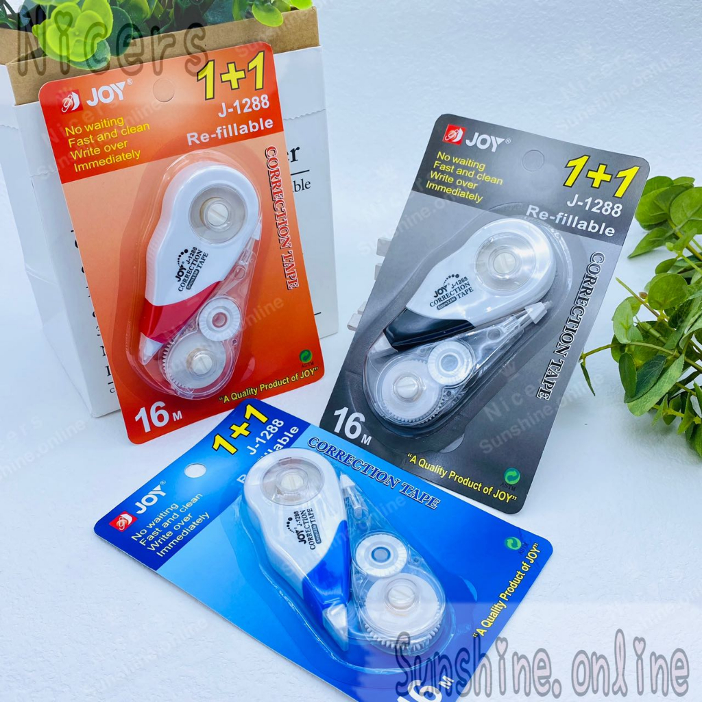 Joy Correction Tape J1288 16M with 1pc refill (Refillable ) Shopee