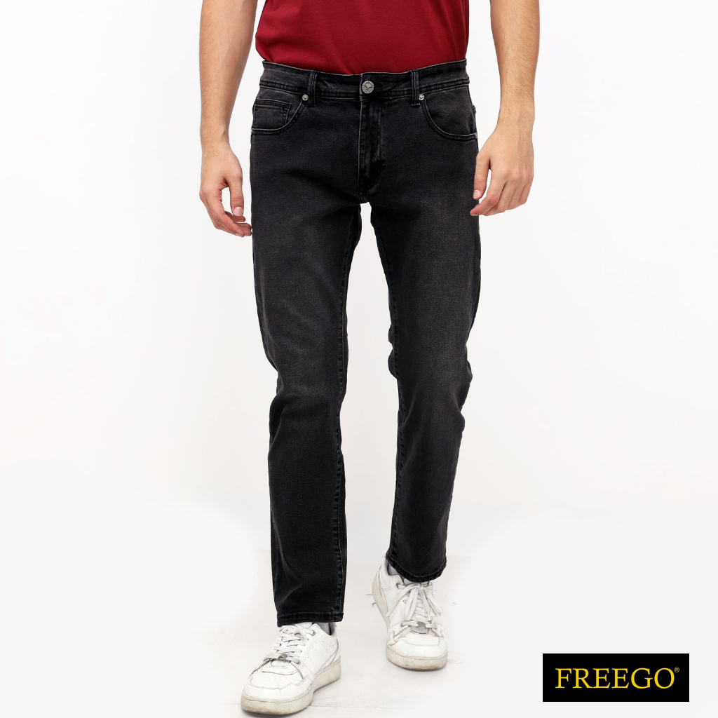Freego Mens Denim Long Pants Slim Tapered Fit Stretch GSB23-0020 ...