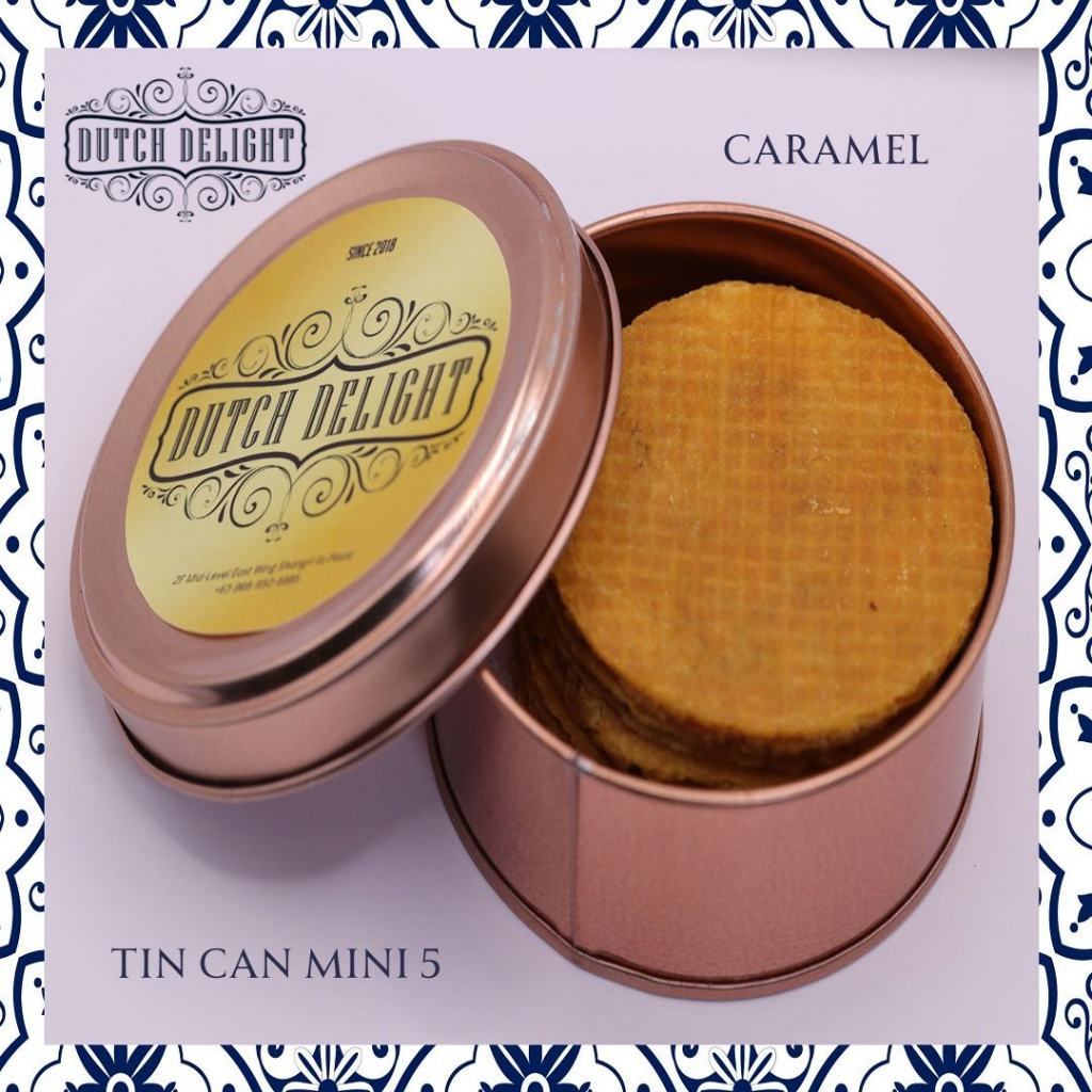 [Original] Dutch Delight Stroopwafel Tin Can Mini, 5pcs / Made by