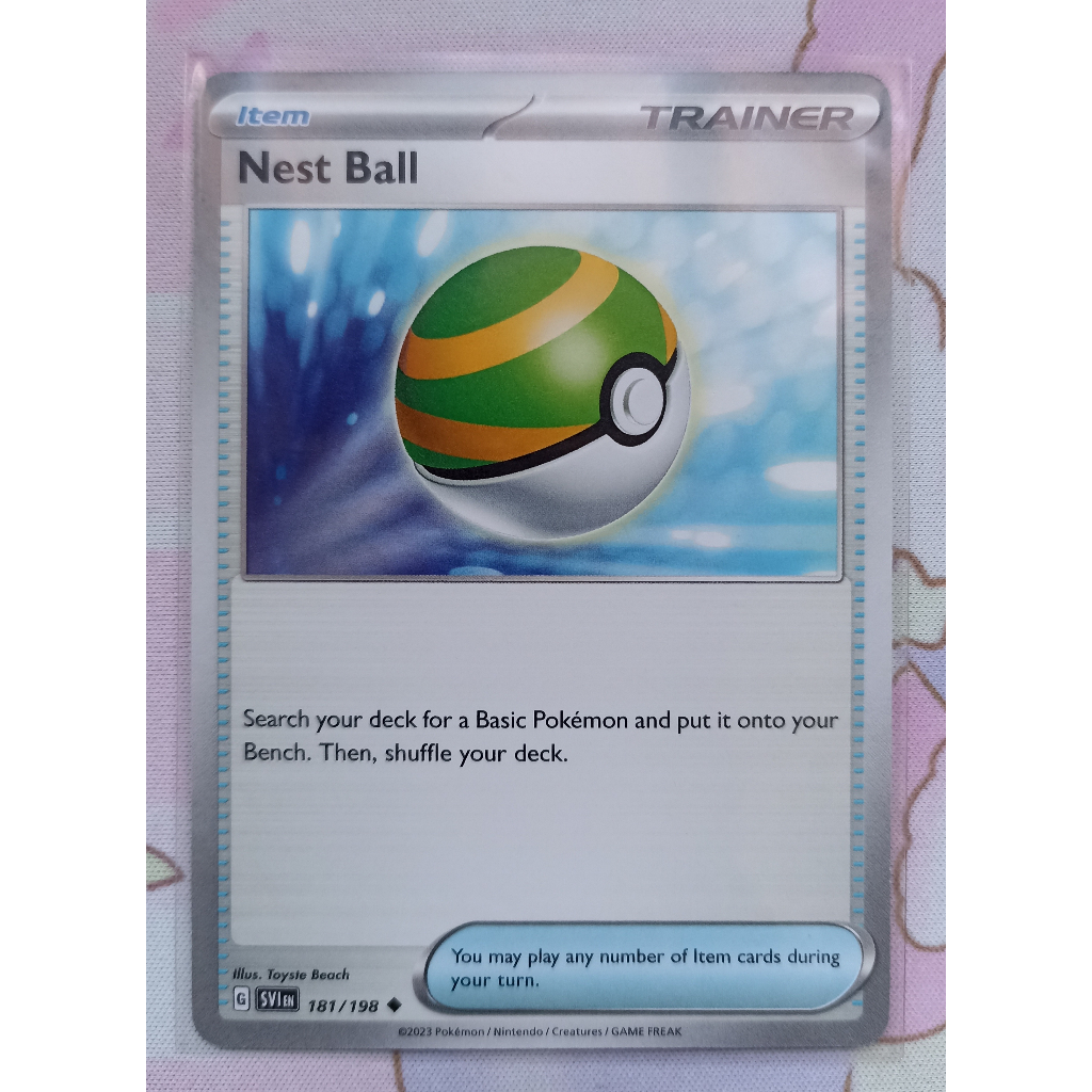 Pokemon Tcg Trainer Card Nest Ball Scarlet And Violet 181198 Shopee