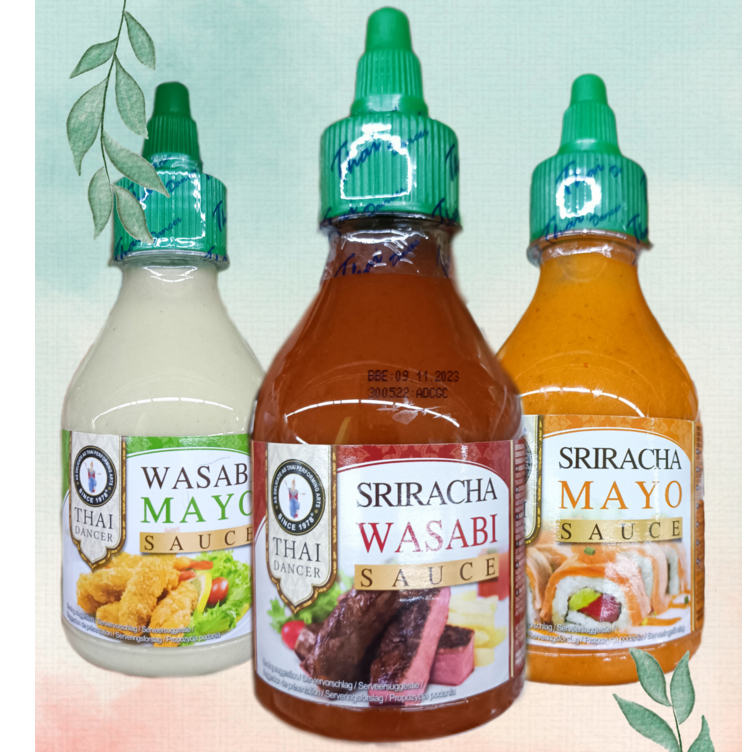 Thai Dancer Wasabi Mayo Sauce Sriracha Mayo Sauce Sriracha Wasabi