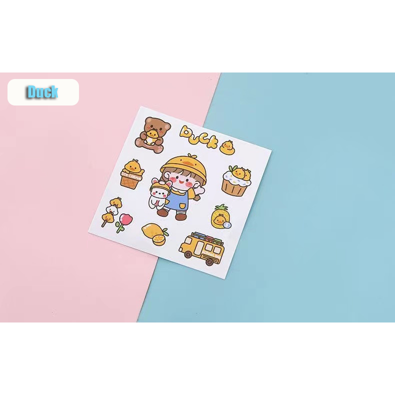 Cartoon Stickers Mobile Phone Stickers Cup Stickers Diary Memo Cartoon ...
