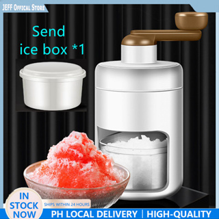 1.1L Portable Hand Crank Manual Ice Crusher Shaver Kids Shredding Snow Cone Maker  Machine Kitchen Ice machine