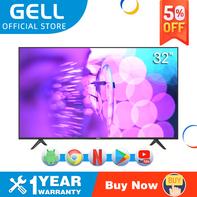 GELL 24 Inch 32Inch Android Smart TV With Netflix Youtube Screen ...