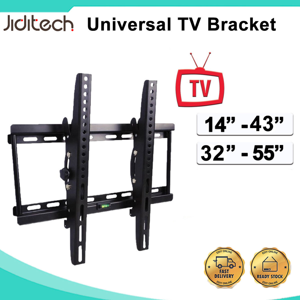 Jiditech TV Wall Bracket Universal TV Mount 1455 Inch Flat Panel TV