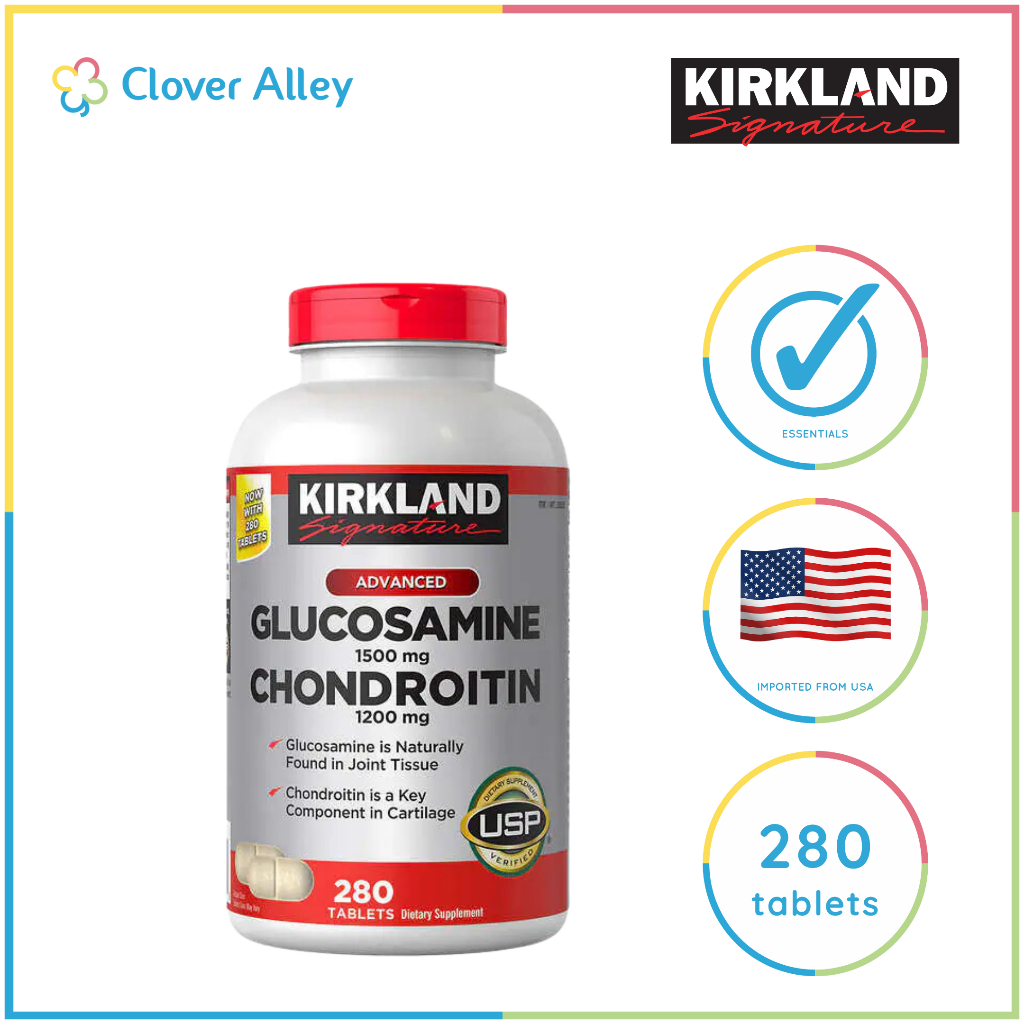 Kirkland Signature Glucosamine & Chondroitin, 280 Tabs (01/2027 expiry