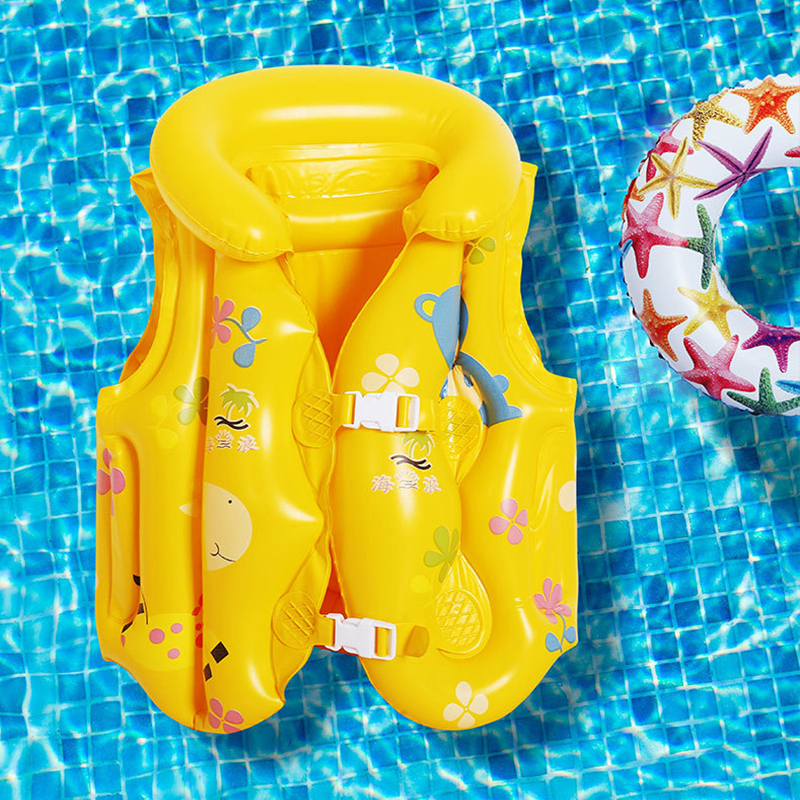Swimming Floaties with Adjustable Safety Strap for Kid Swim Vest for