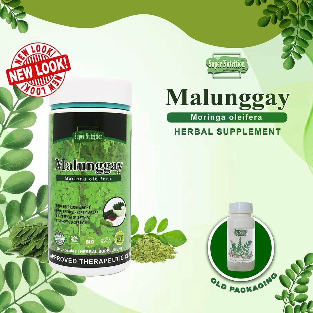 Pure Malunggay Capsules 100 Capsules | Shopee Philippines