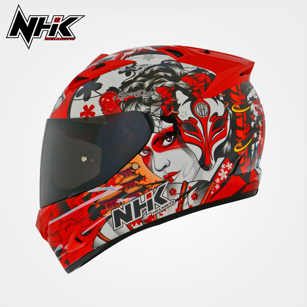 NHK Helmet Race Pro Geisha WITH FREE NHK ARMSLEEVES NHK Helmets
