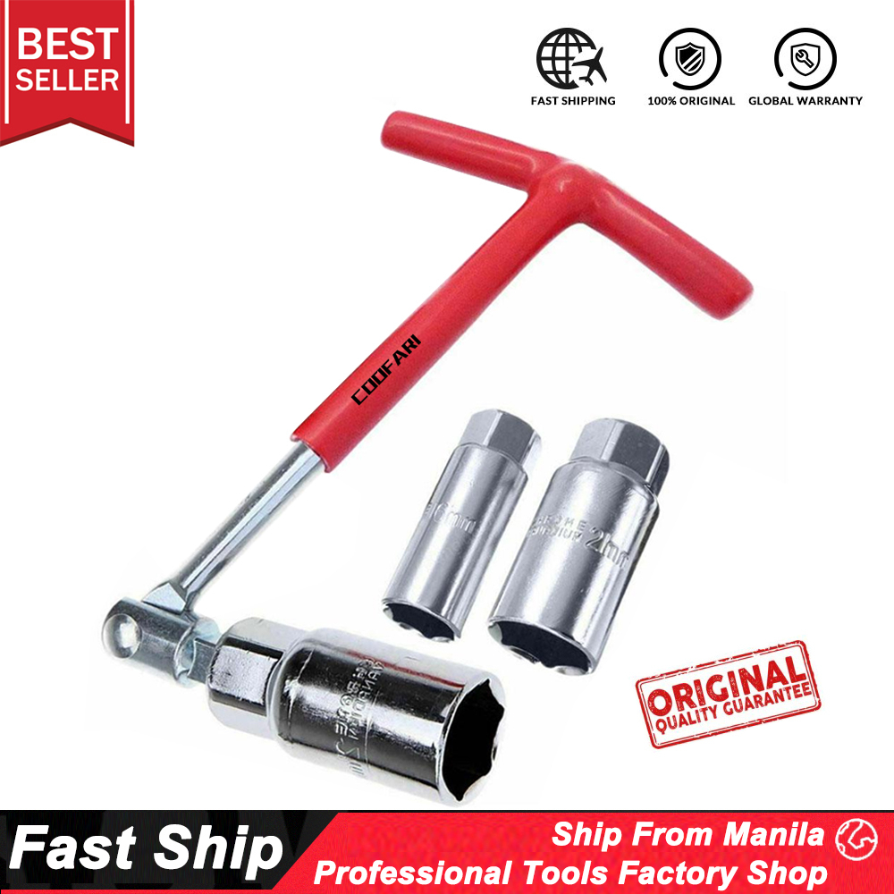 COOFARI Spark Plug Socket Wrench 16mm High Strength Twrench