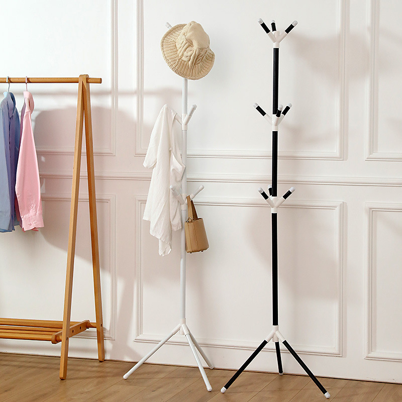 FAMILIFE Tree Fork Coat Rack 6 Hooks Multifunctional Floor-Standing ...
