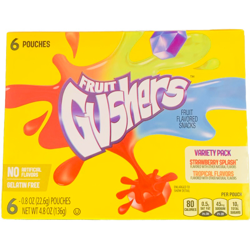 FRUIT BY THE FOOT GUSHERS STRAWBERRY TROPICAL VARIETY PACK 6PCS Shopee Philippines