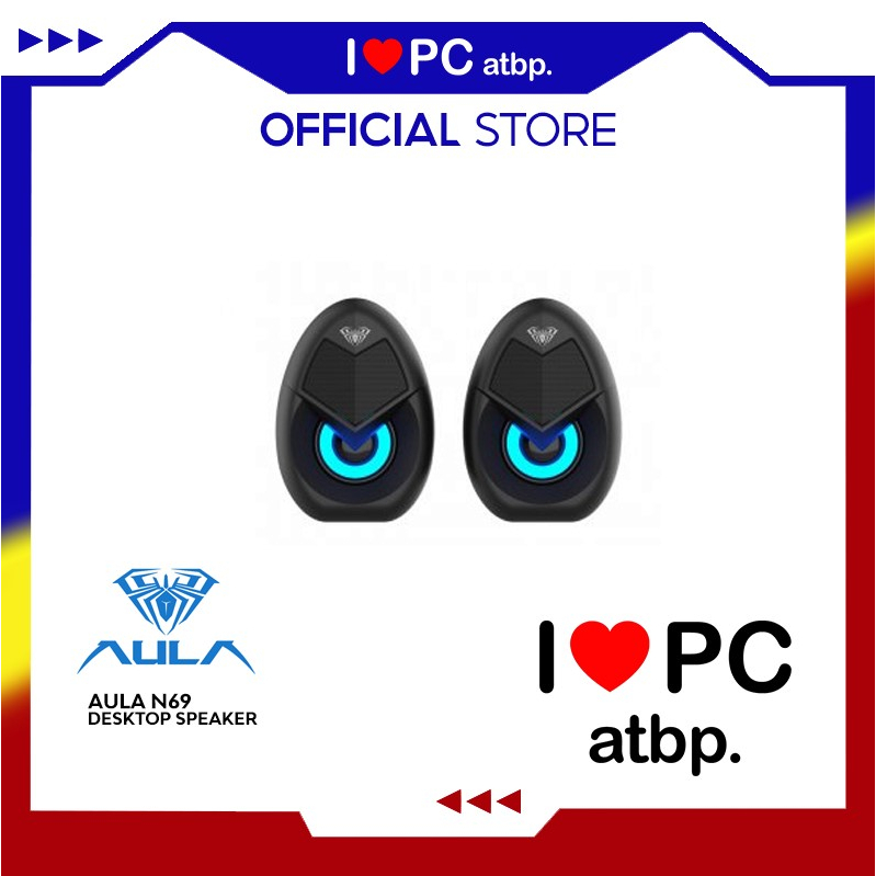 Aula N69 Desktop Speaker ( USB, 3.5MM Aux, Volume Control ) Shopee