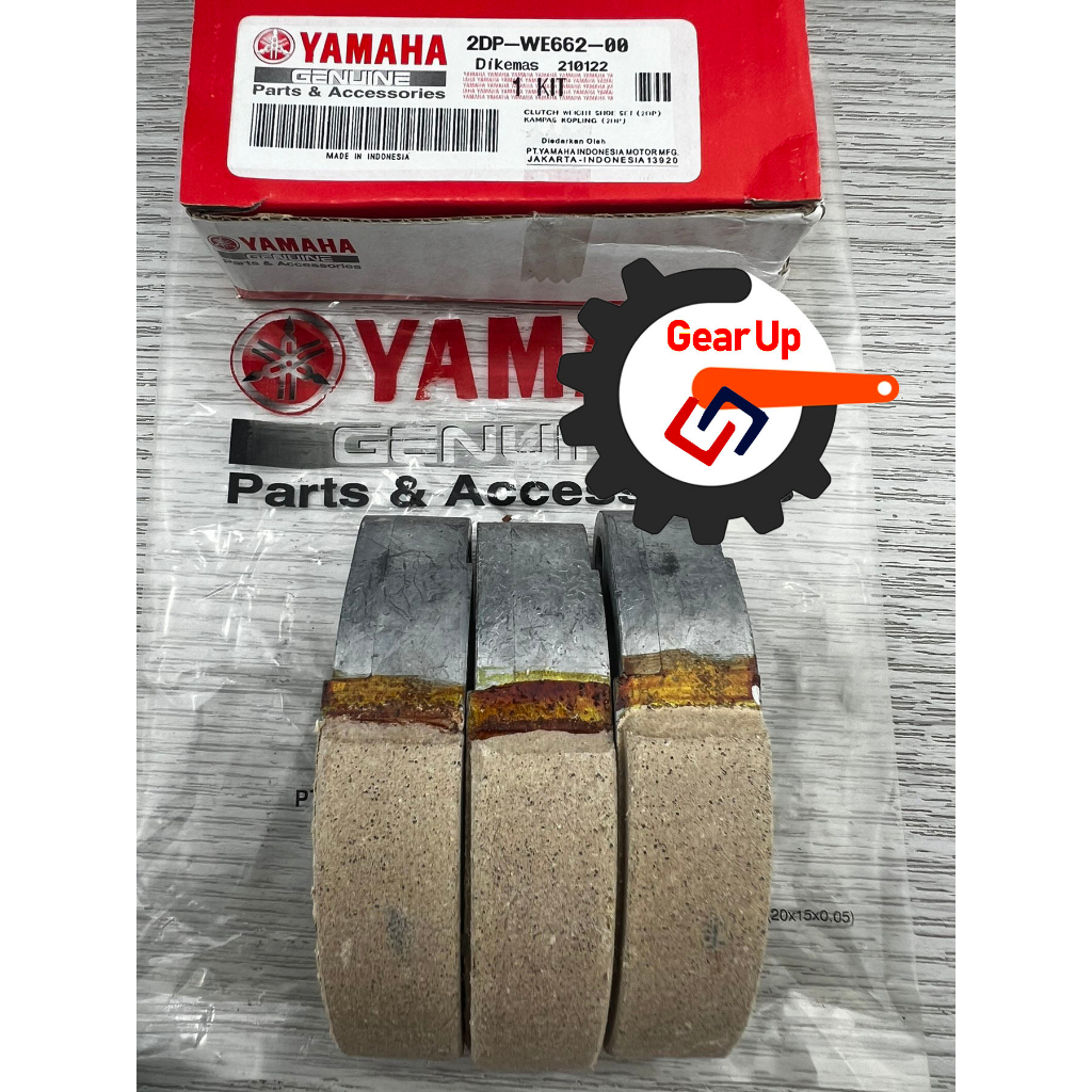 2DP Yamaha Clutch Weight Shoe / Lining For Yamaha Nmax v1 v2 Aerox V1 ...