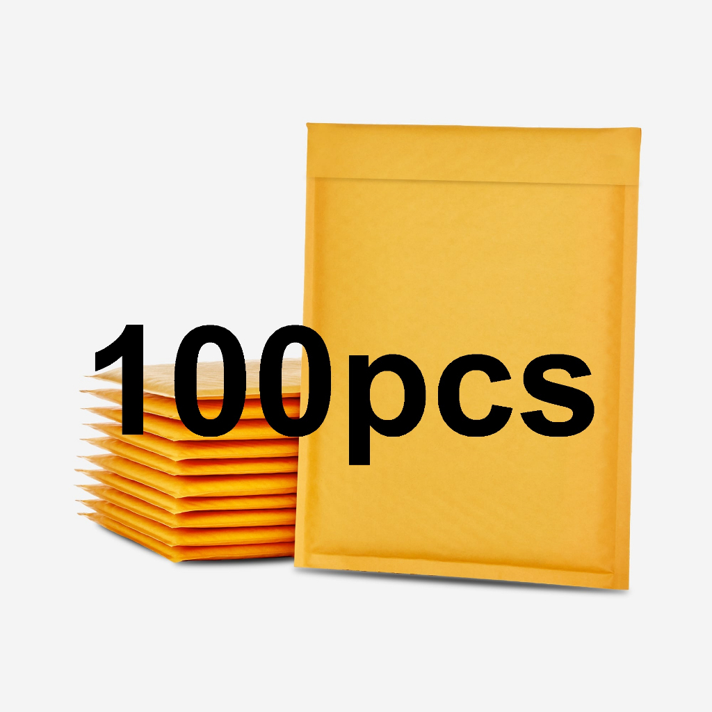 100pcs Bubble Mailer Pouch with Sticky Seal Wrap Envelope Type ...