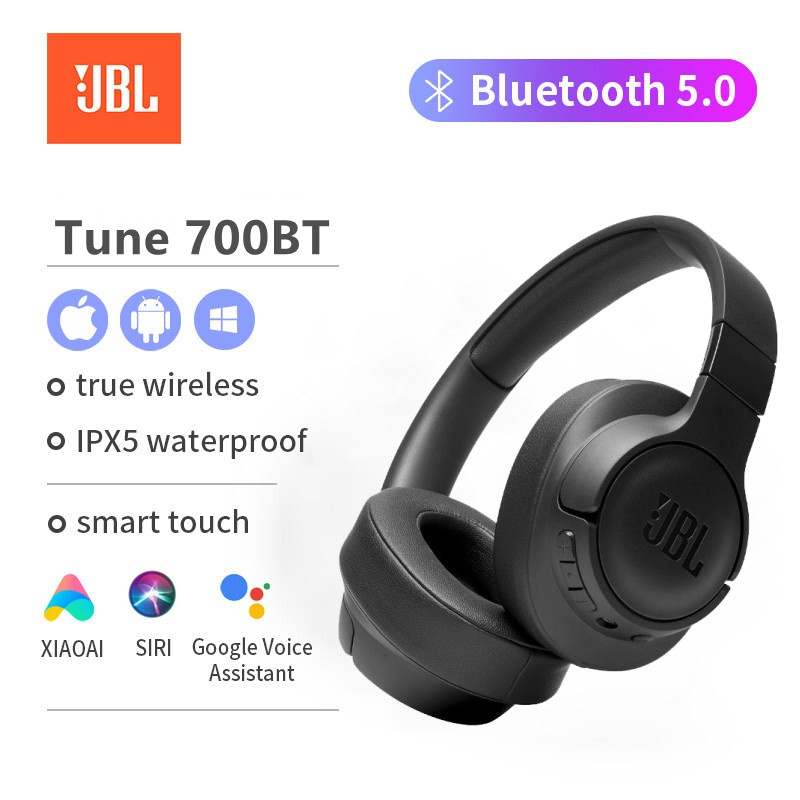 JBL TUNE 700BT Wireless Bluetooth Headphones OverEar Bass Sports Noise gaming Headset with Mic