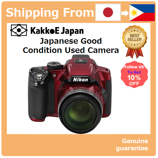 Pre-loved Nikon Digital Camera Coolpix (Cool Pix) P510 Red P510rd [Japan  Used Camera]