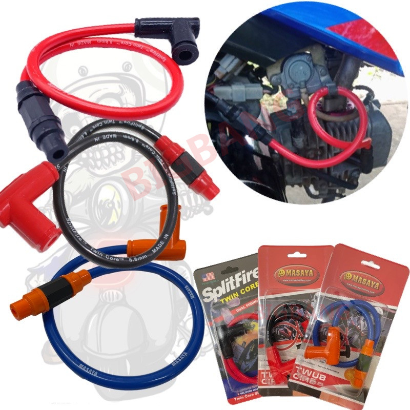 BIGBANG Motorcycle Spark Plug Cap Split Fire Tension Wire | Shopee ...
