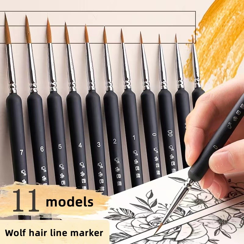 Hook line paint brush set watercolor acrylic oil painting drawing liner