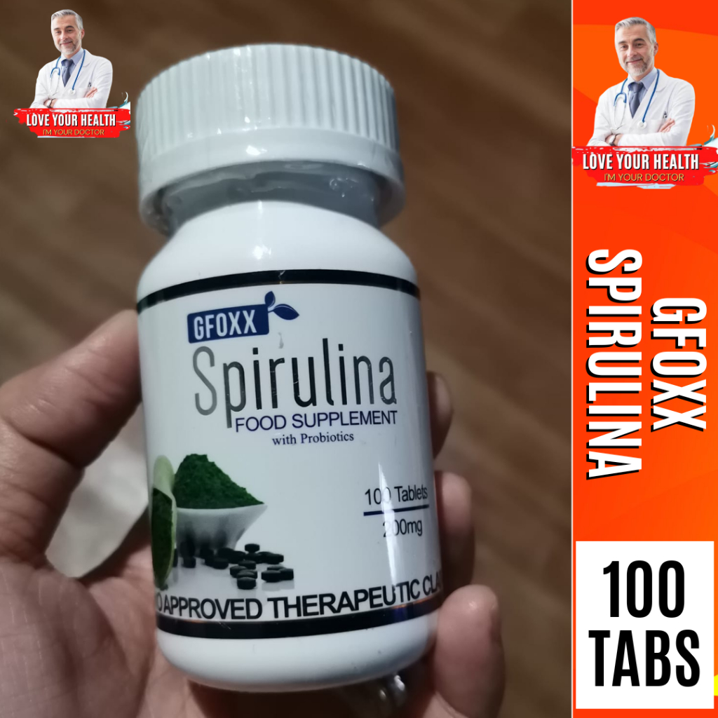 Original Gfoxx Spirulina with Probiotics 100 Tablets | Shopee Philippines