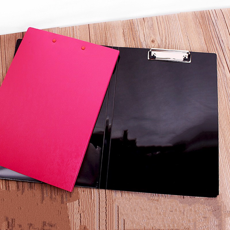 Clipboard with Cover Long Clip Folder Board with Cover Double Clip
