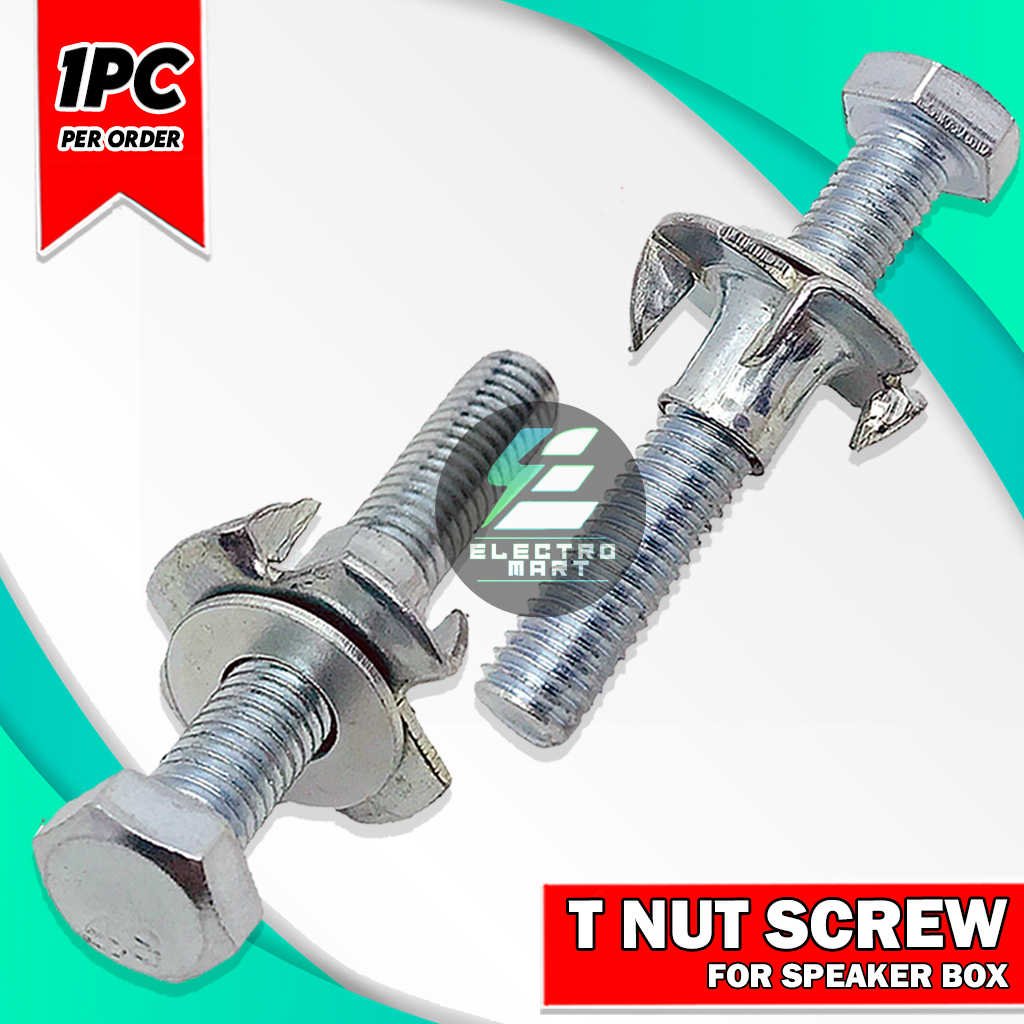 T NUT SCREW FOR SPEAKER STAINLESS FOR SOUND SYSTEM SPEAKER BOX BAFFLE