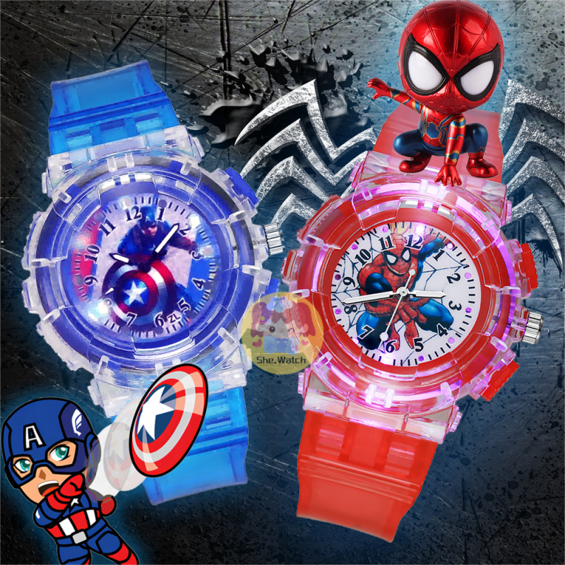 Marvel Spiderman Watch LED Light Kid