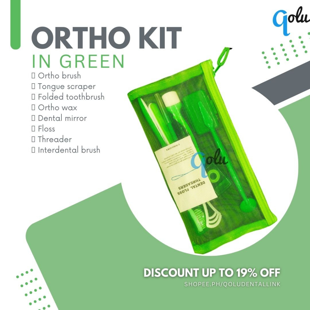 Net tongue scraper ortho kit brace dental wax oral health cleaning care