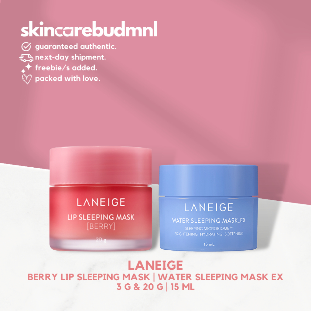 Laneige Lip Sleeping Mask Berry 3g 20g Water Sleeping Mask 15ml By Skincarebudmnl Shopee