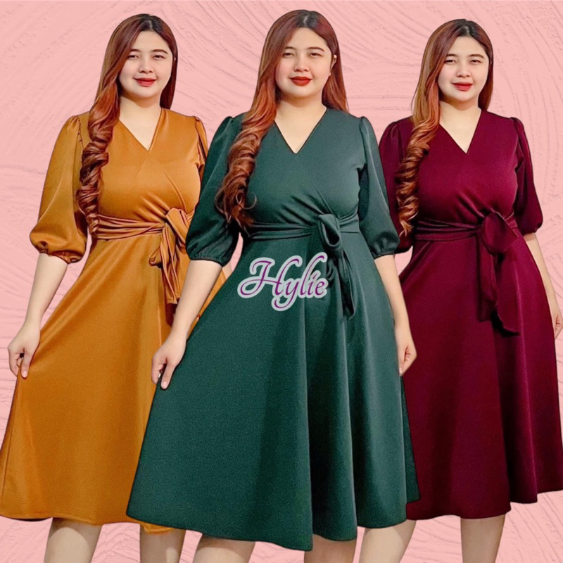 Hailey Elegant Dress (Two Sizes: Regular and Plus Size) | Shopee ...