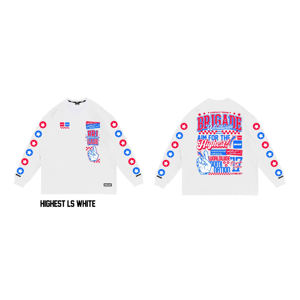 BRIGADE CLOTHING HIGHEST LONGSLEEVE (WHITE) Shopee Philippines