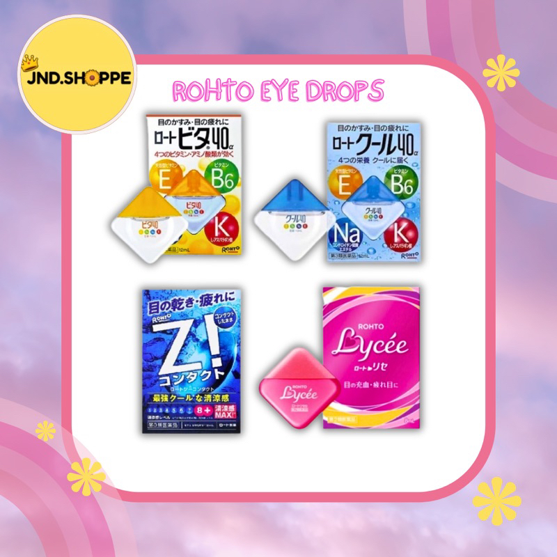 Rohto Eye Drops Japan Original Rohto C3 (for contact lense non contact lense user) Shopee