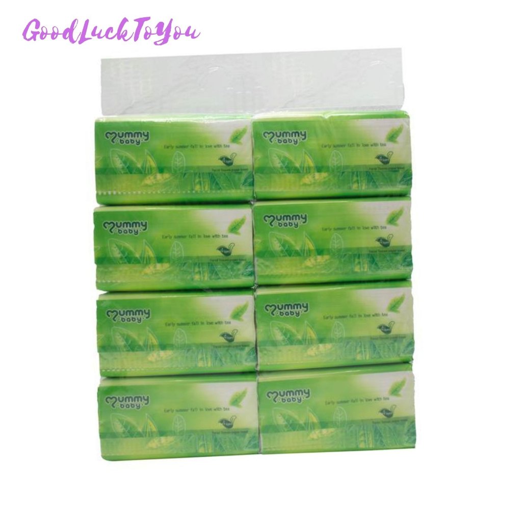 Green tea Facial Tissue Paper towel Car tissue bathroom tissue 3 ply