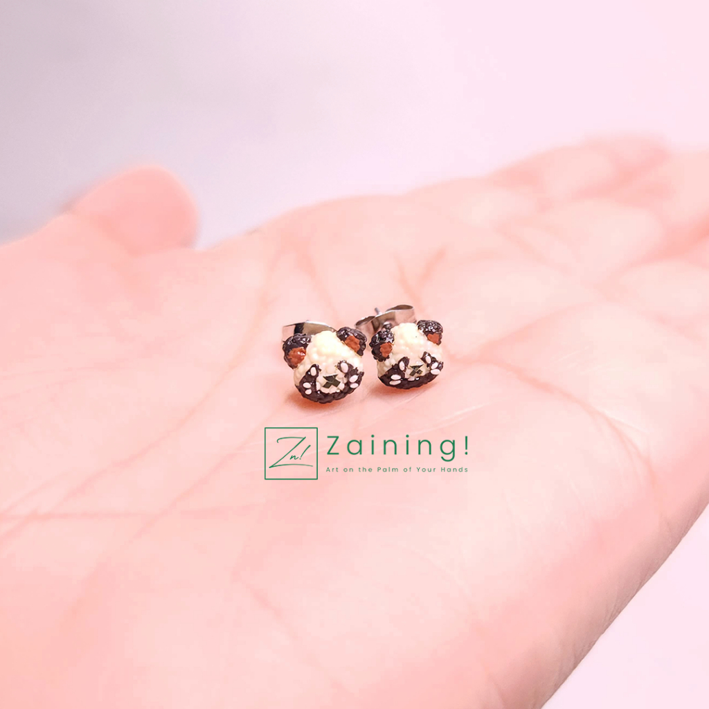 Sayu Mujina Onigiri Stud Earrings | Genshin Impact Fanmerch | Shopee ...