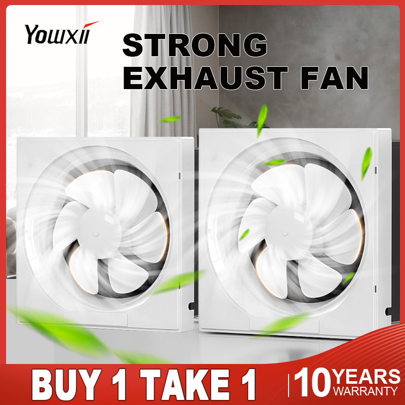 Yowxii Strong Exhaust Fan Ceiling Standard Wall Household For Kitchen