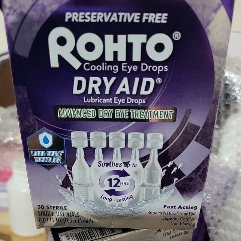 Rohto Dry Aid Preservative Free !!! Advanced Treatment for Symptoms of