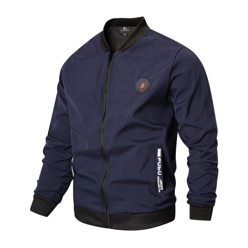Men's thin jacket, spring and autumn casual baseball collar jacket