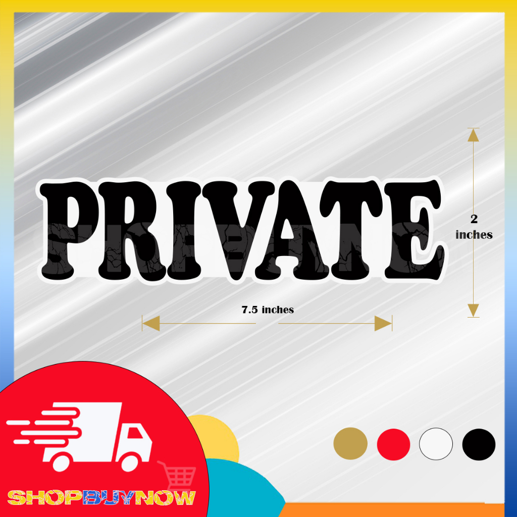 Private 2.0 Decal Stickers | Shopee Philippines