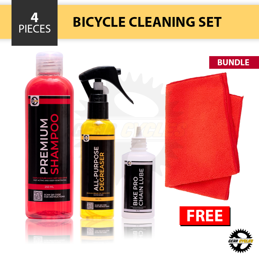 (BUNDLE) Gear Cycles Bicycle Shampoo Degreaser Chain Lube Mountain Road