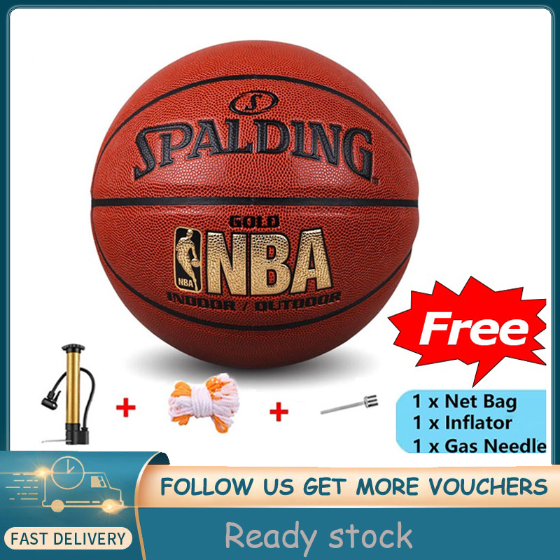 Spalding Ball Original 606y Molten Basketball Pu Leather With Free Pump