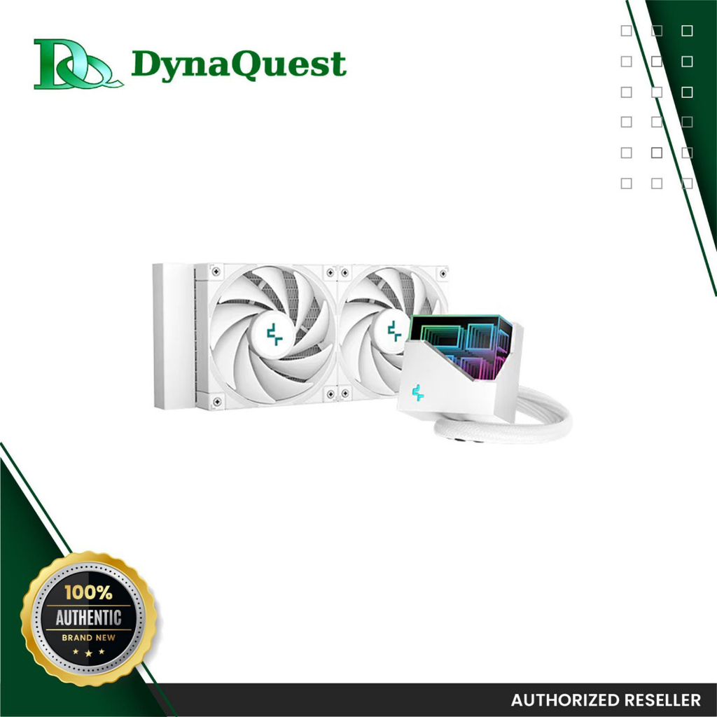 Deepcool LT520 White 240mm ARGB AIO Liquid CPU Cooler R-LT520-WHAMNF-G ...