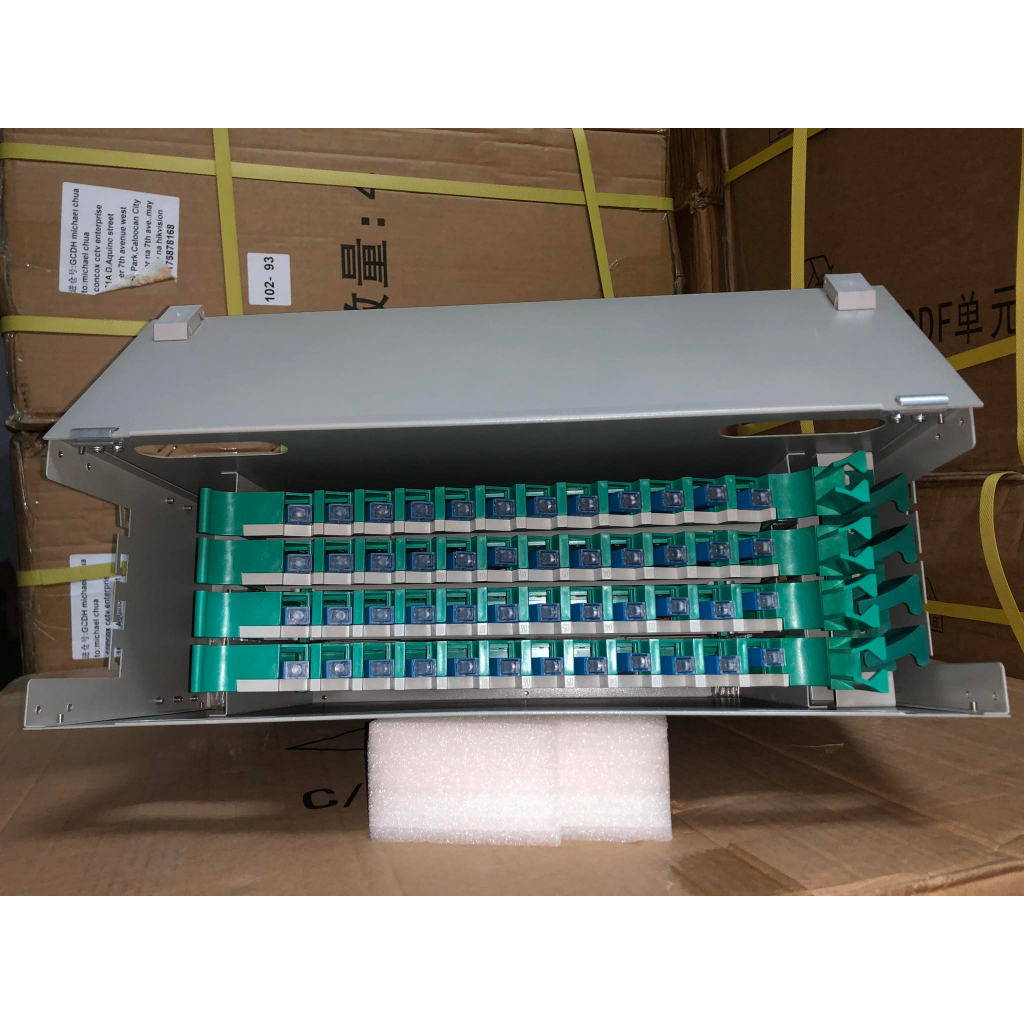 48 Ports ODF Distribution Frame with SC/UPC Connector Rack Mount Type ...