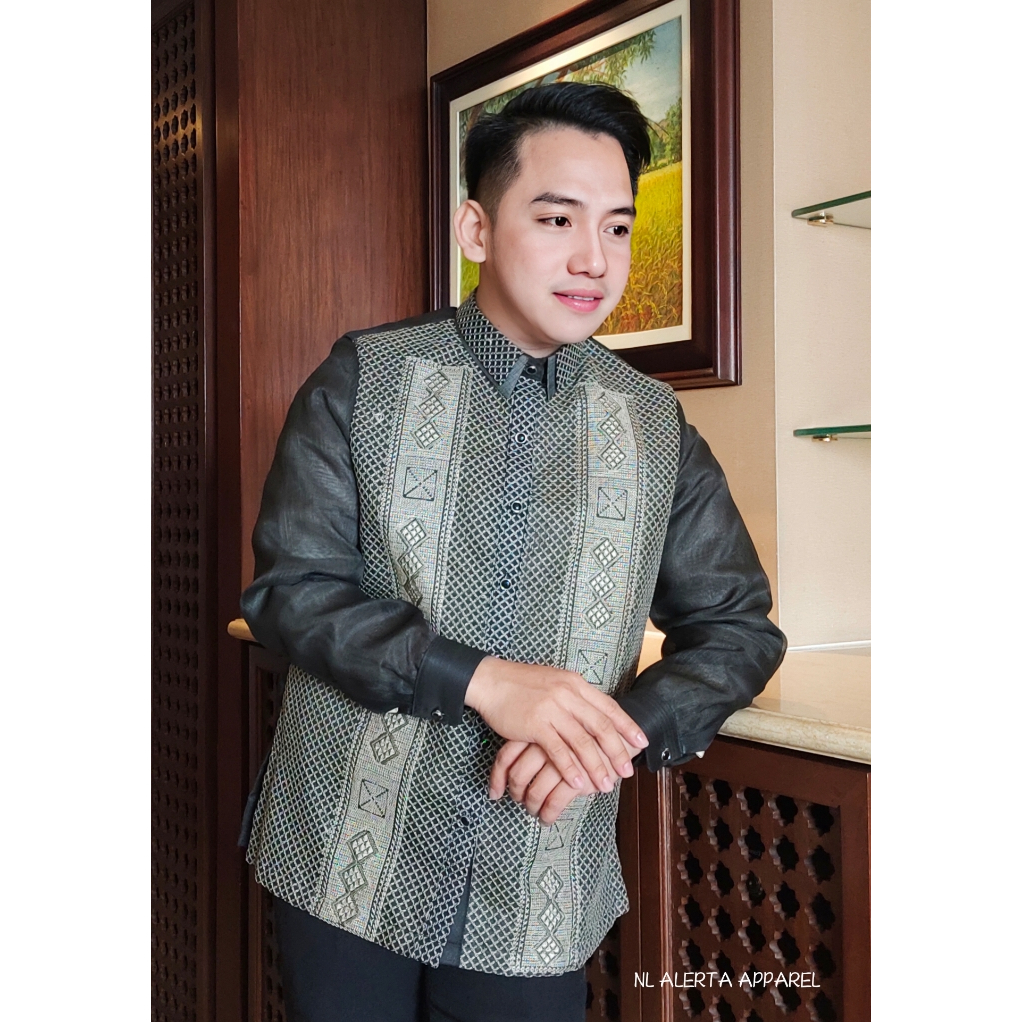 MODERN BARONG TAGALOG CALLADO FOR MEN HIGH QUALITY COCOON | Shopee ...
